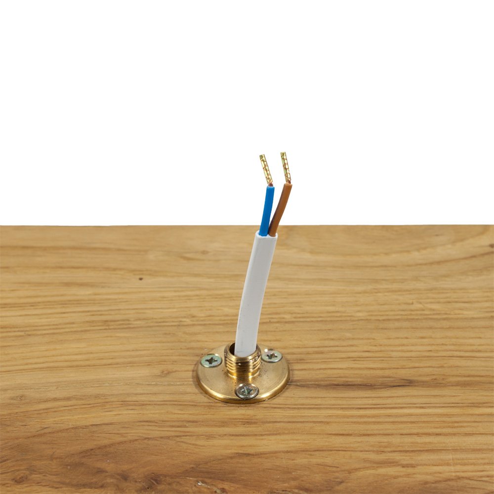 Plastic Wooden Table Lamp Fixing Kit With Backplate and Cover – BC Version
