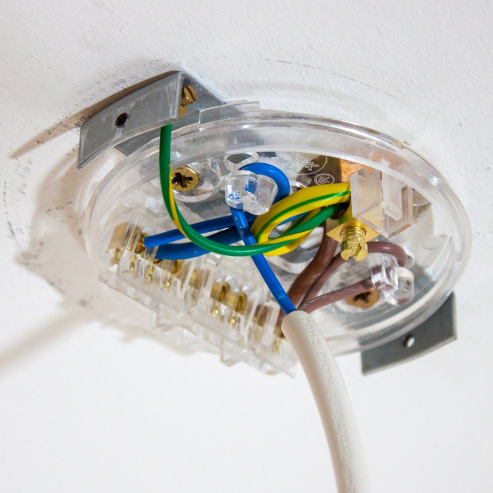 Installing our ceiling roses – picture 6
