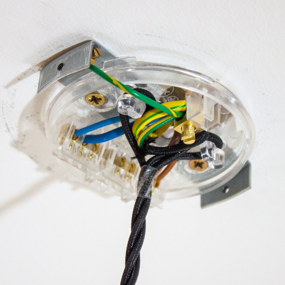 Installing our ceiling roses – picture 7