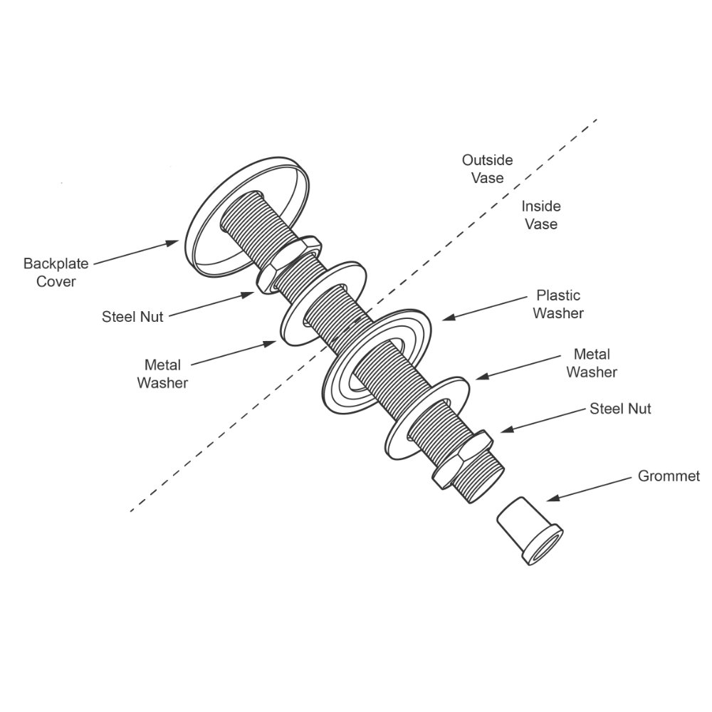 Ceramic Side Entry Wiring Kit with a ES | E27 | Edison Screw Lampholder β picture 2