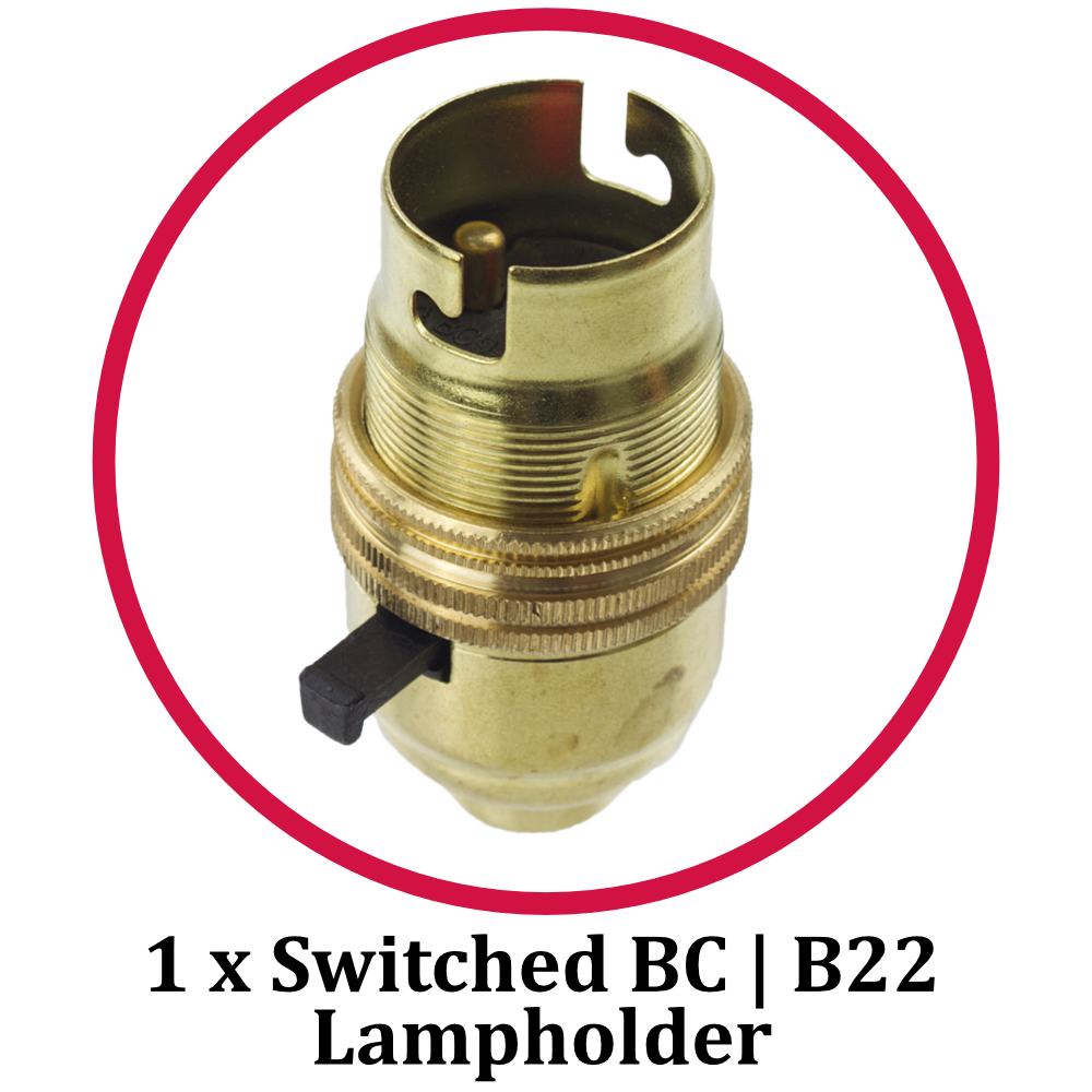 Switched BC Lampholder